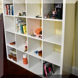 F51. Ikea 16-cubbie shelf. 58”h x 58”w x 15”d - $85 